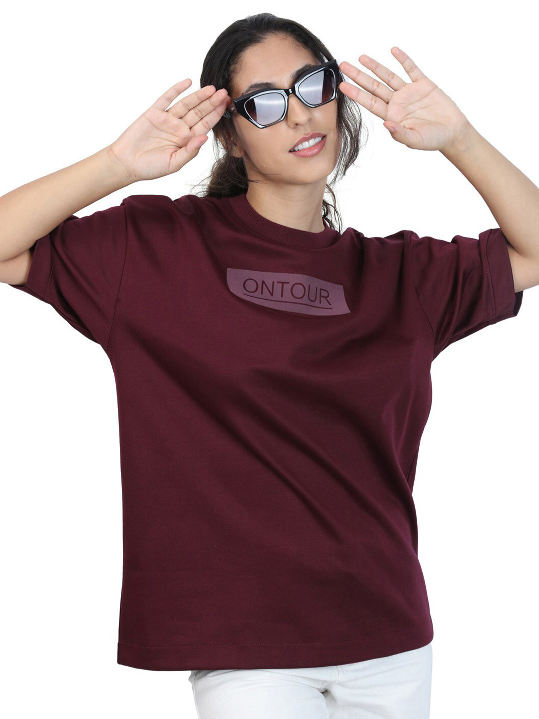 ZU Round Neck Oversized Cotton T-shirt