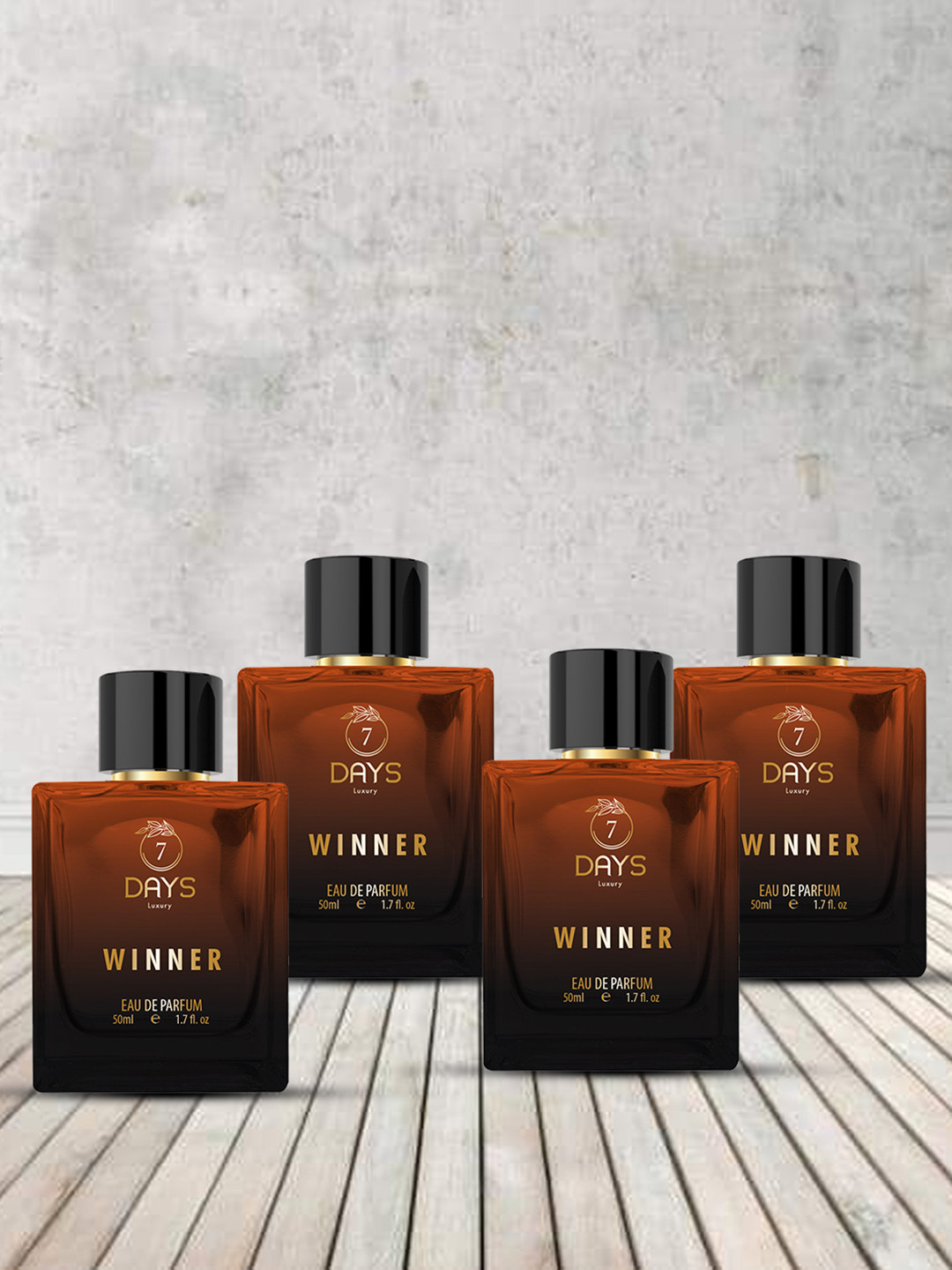 7DAYSNATURAL Men Set Of 4 Luxury Winner Eau De Parfum - 50ml Each