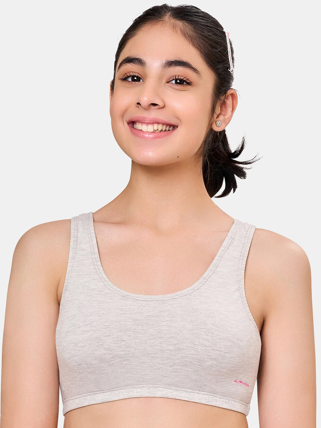 MAROON Girls Printed Full Coverage Non Padded Beginners Bra With All Day Comfort