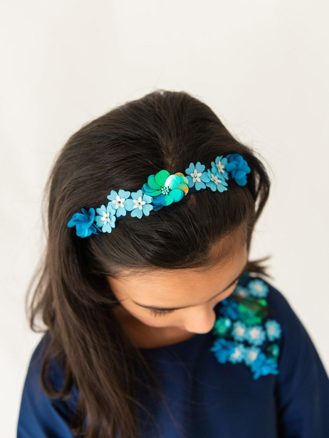 A Little Fable Girls Floral Embellished Hairband