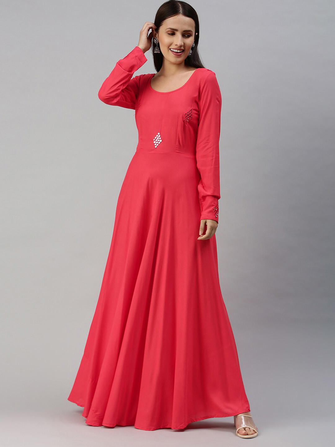 Swishchick Embroidered Maxi Dress