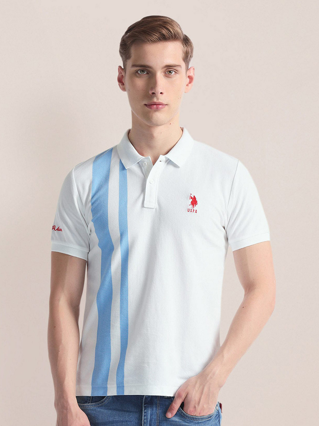 U.S. Polo Assn. Polo Collar Cotton Slim Fit T-shirt