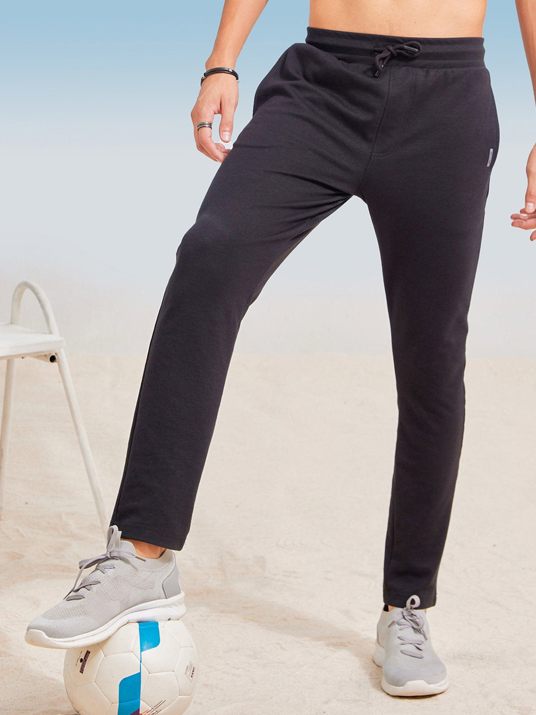 Red Flame Men Stretchable Sports Track Pants