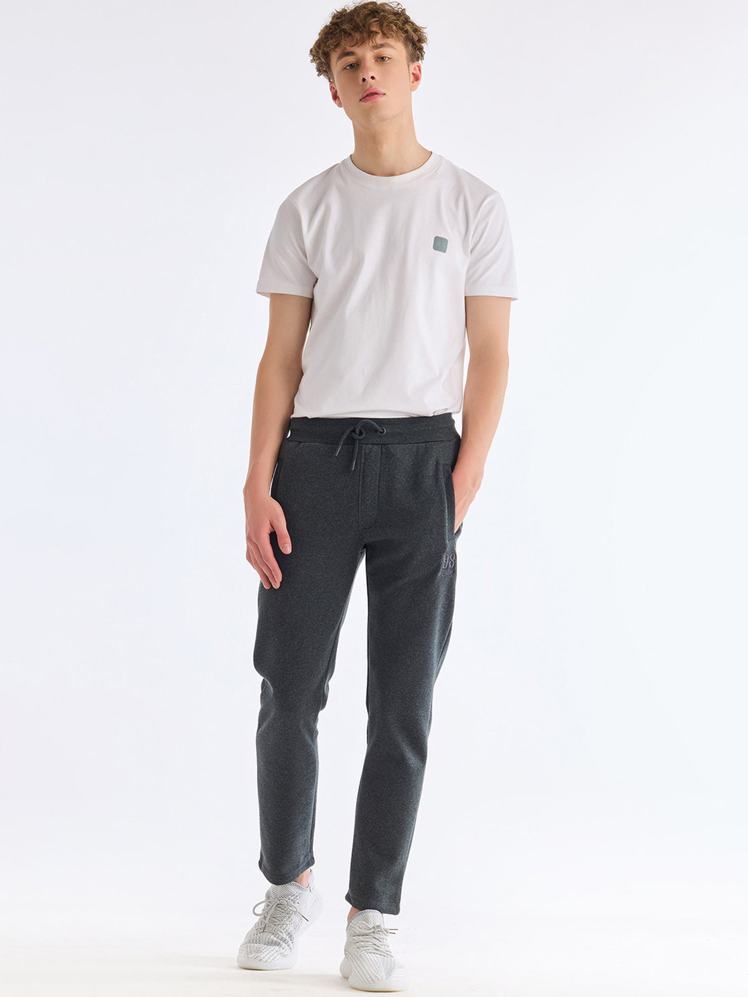 Red Flame Men Mid-Rise Track Pant