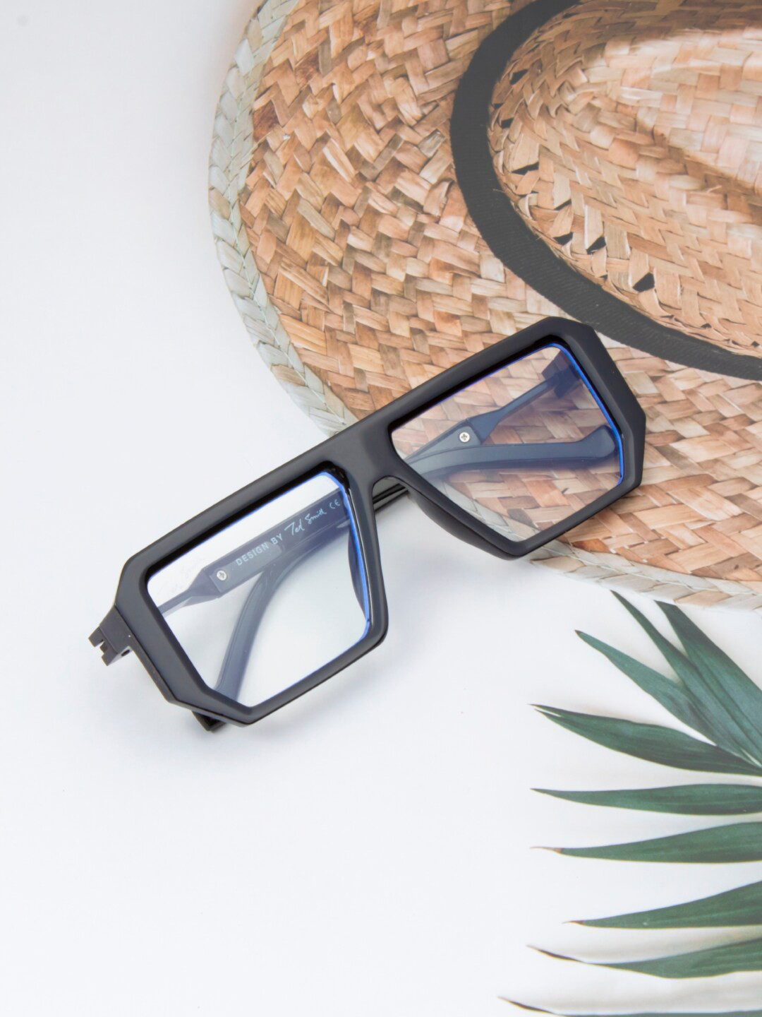 Ted Smith Unisex Square Sunglasses with UV Protected Lens TS-TRUMP_C6-