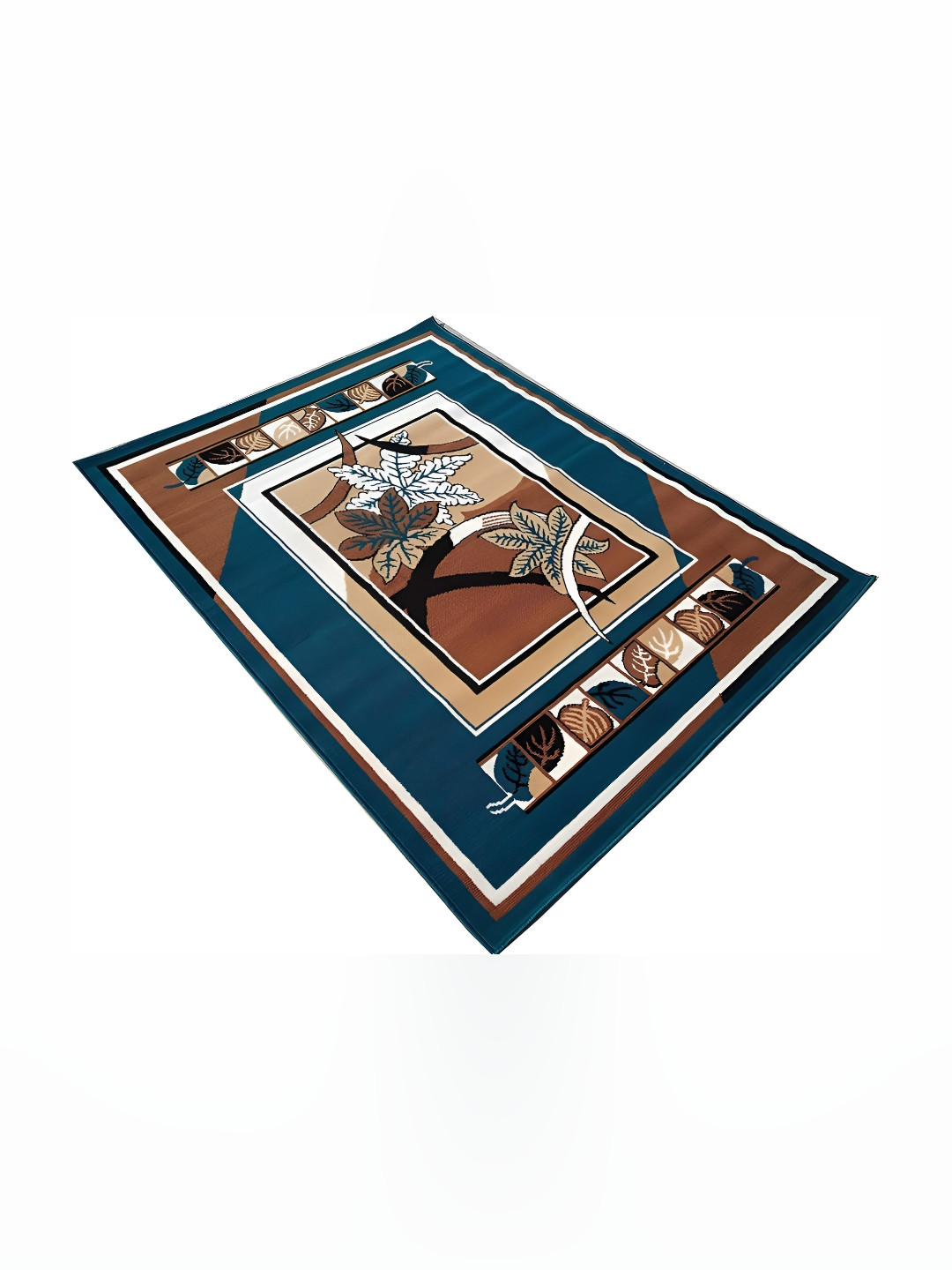 Asad Emporium Rugs Blue & White Anti-Skid Carpet