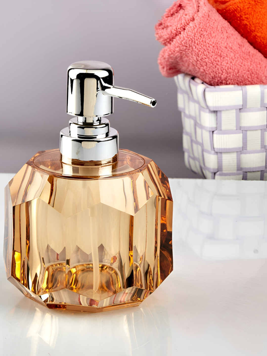 Kookee Brown Abstract Soap Dispenser 200 ml