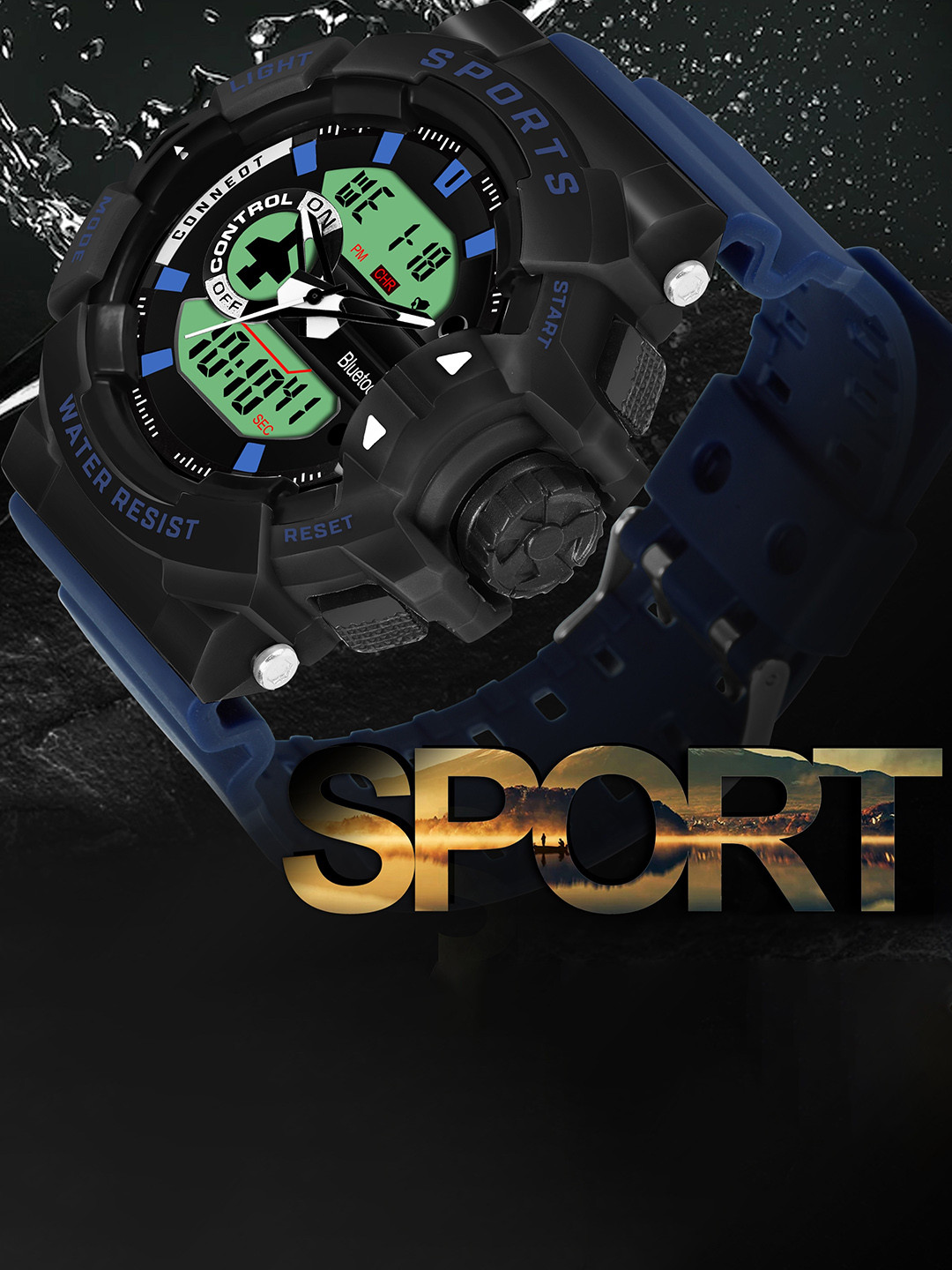 Walrus Unisex SPORTS-V Straps Analogue and Digital Watch WWTM-SPORTS-V-020302