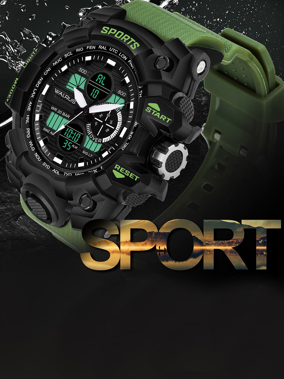 Walrus Unisex Analogue and Digital Watch WWTM-SPORTS-IV-020402