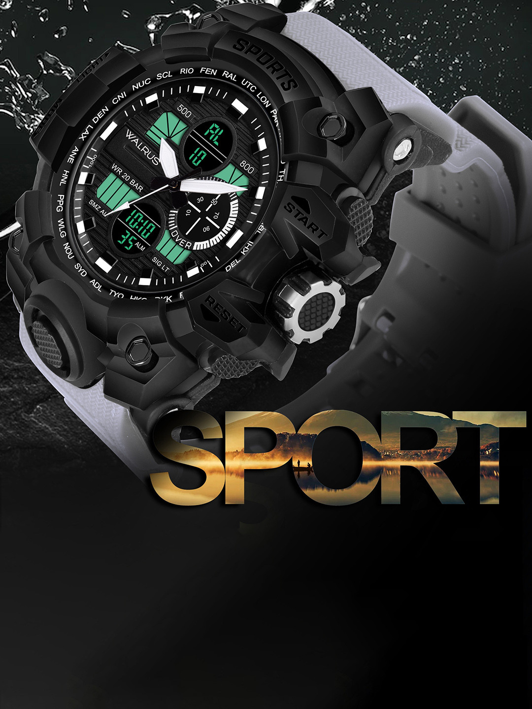 Walrus Unisex Straps Analogue and Digital Watch WWTM-SPORTS-IV-020702