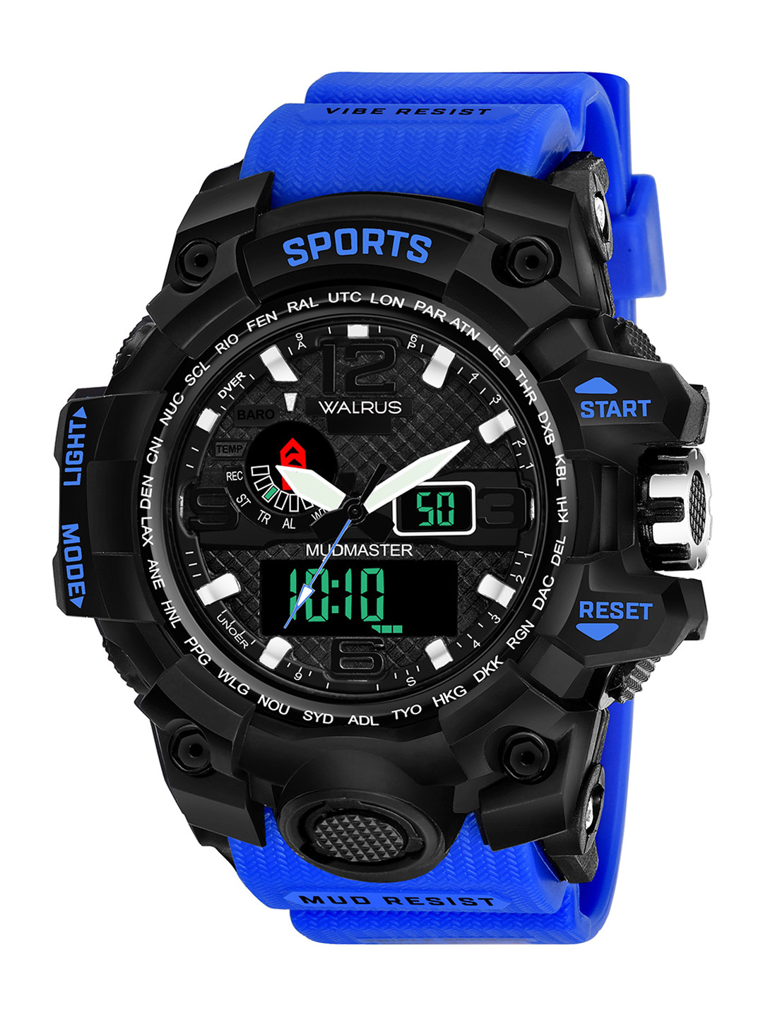Walrus Unisex Silicon Straps Analogue and Digital Sports Watch WWTM-SPORTS-III-020402