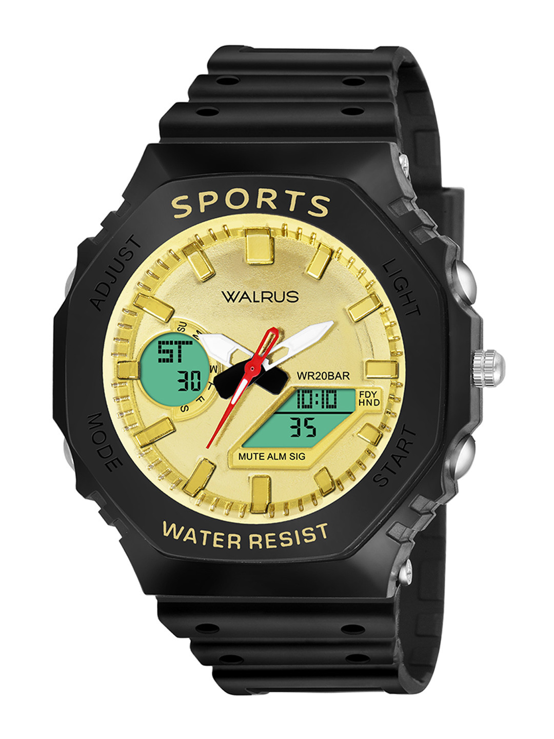 Walrus Unisex Silicon Straps Analogue and Digital Sports Watch WWTM-SPORTS-060202