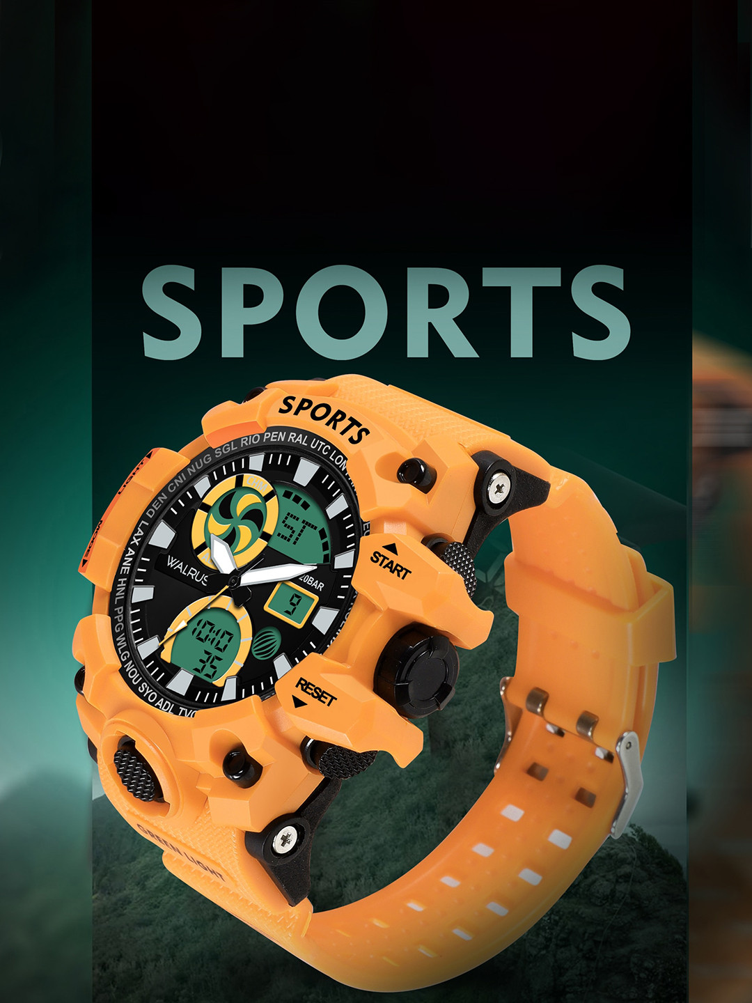 Walrus Unisex Analogue and Digital Watch WWTM-SPORTS-VII-020808