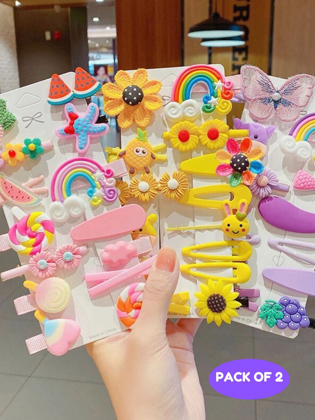 BAESD Kids Set Of 14 Butterfly Tic Tac Hair Clip