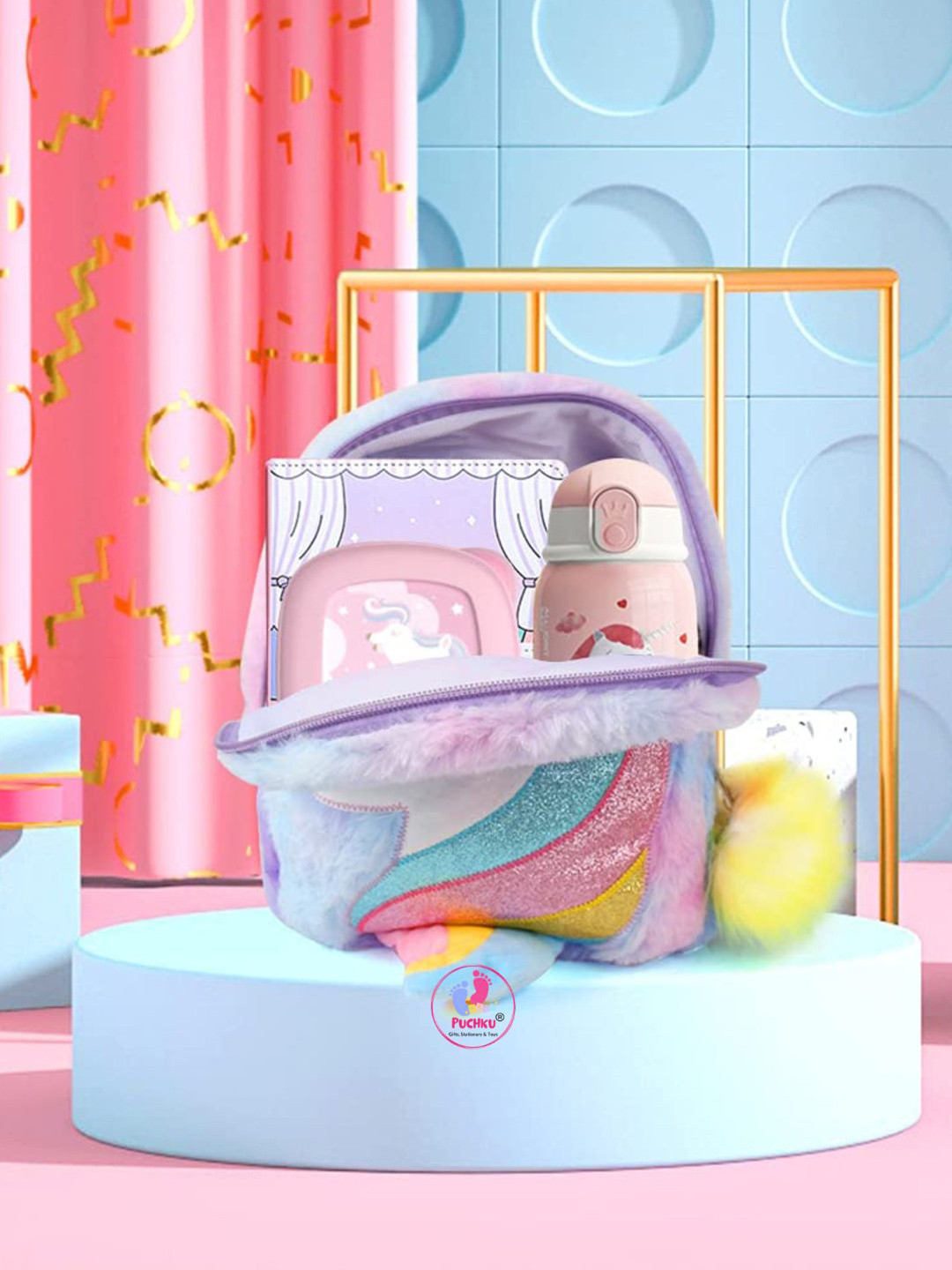 BAESD Kids Unicorn Graphic Print Small Backpack