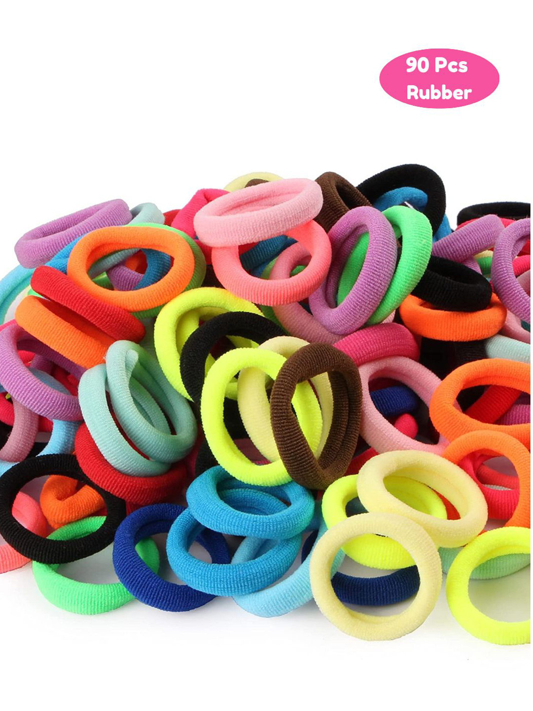 BAESD Girls Set Of 90 Ponytail Holders