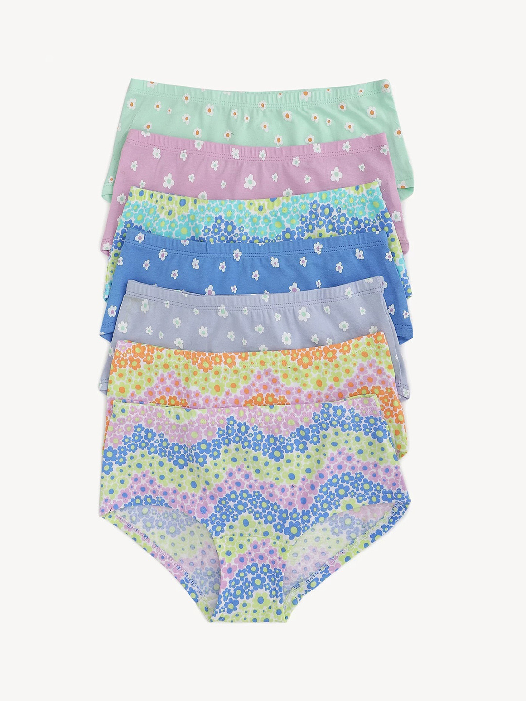 Marks & Spencer Girls Pack Of 7 Floral Printed Basic Briefs