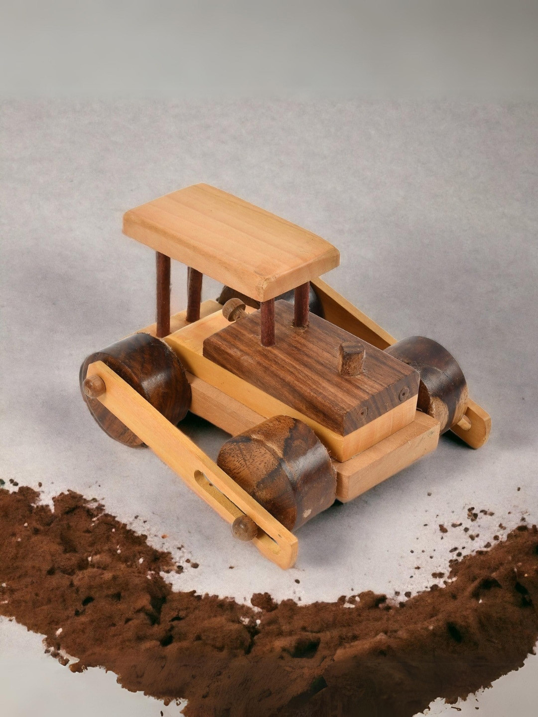CLIO'S HERITAGE STORE Wooden Road Roller Toy