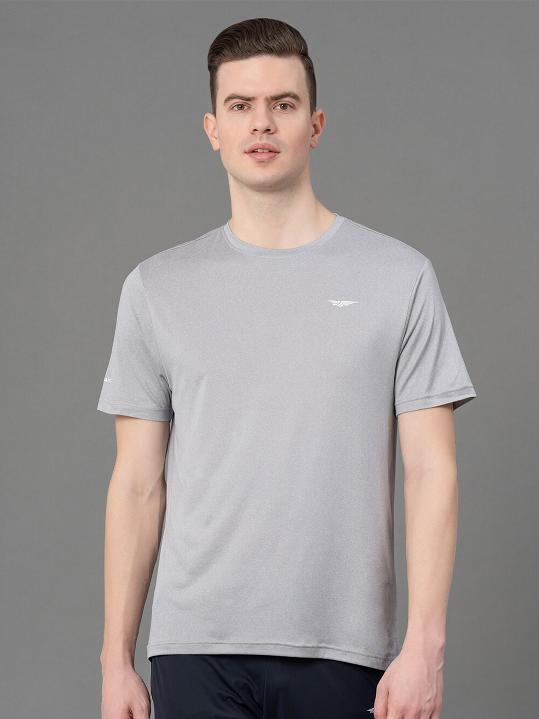 Red Tape Round Neck Short Sleeves Brand Logo Printed Regular Fit Stretchable T-shirt