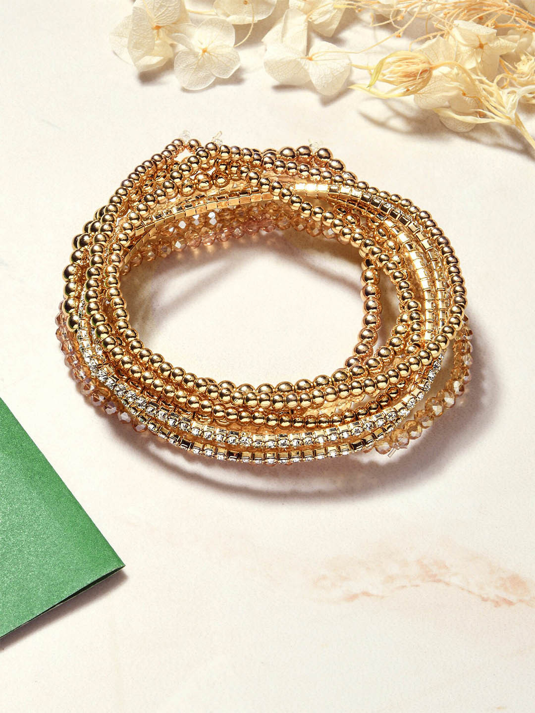 Accessorize Set Of 9 Super Classics Stretch Elasticated Bracelet