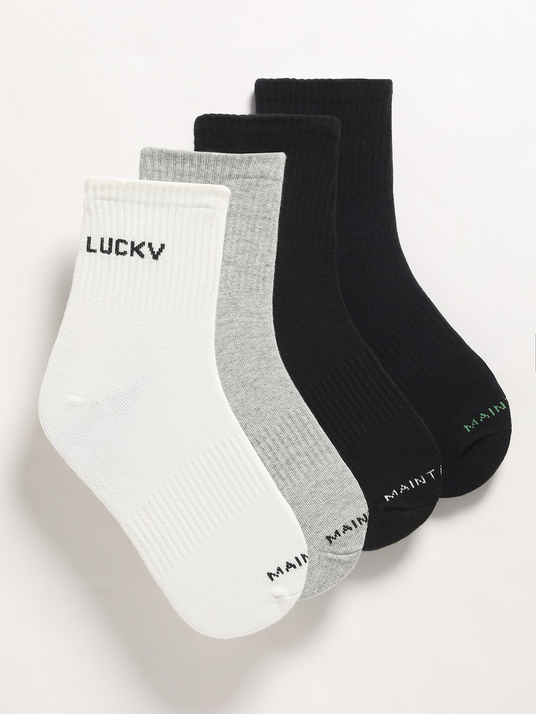 THE BEAR HOUSE Men Pack Of 4 Above Ankle-Length Cotton Socks