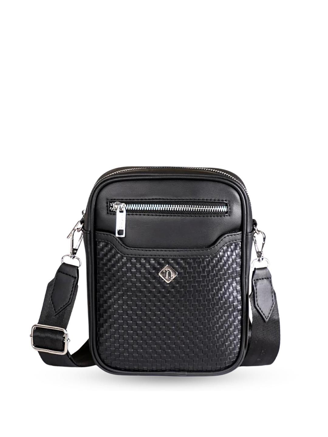 Nestasia Textured Structured Crossbody Bag