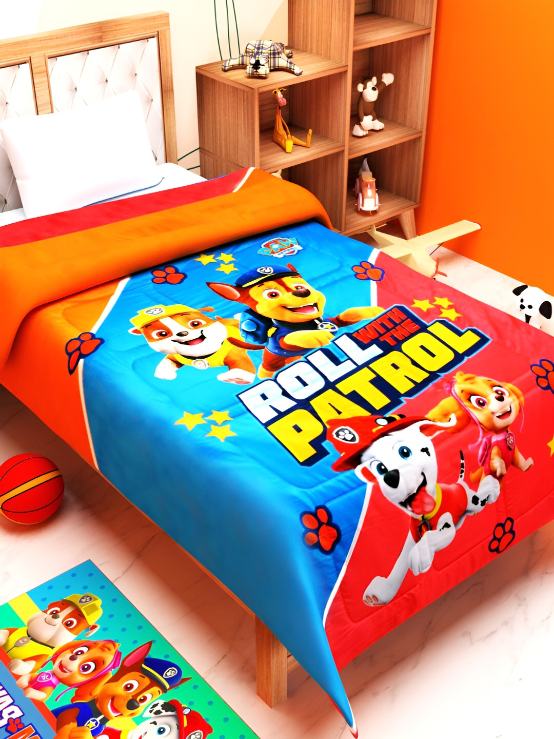 Athom Living Paw Patrol AC Comforter for Kids | 360 GSM | Single Bed Comforter