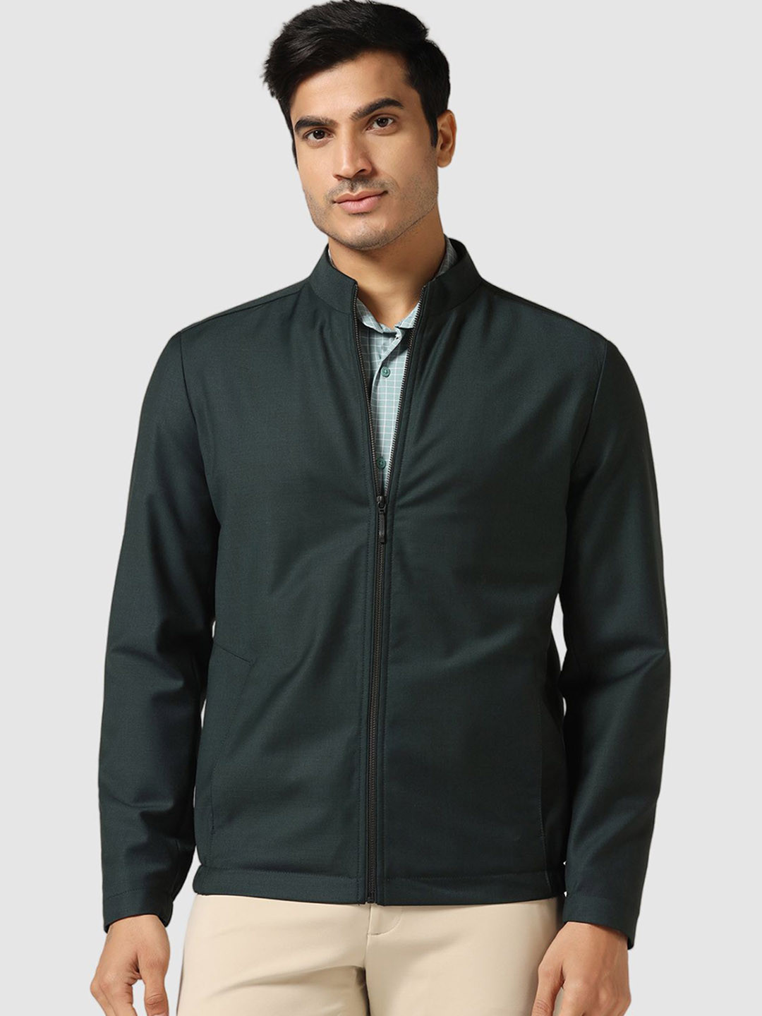 Blackberrys TechPro Stand Collar Woollen Bomber Jacket