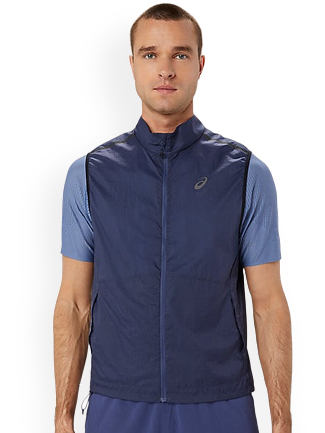 ASICS Metarun Packable Stand Collar Sleeveless Sporty Jacket