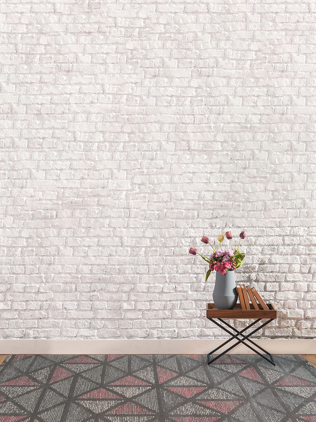 saraswatii global Peach Geometric Hand-Tufted Carpets