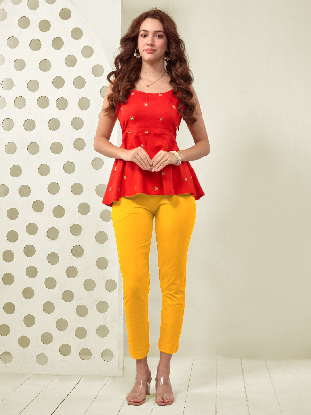 LYRA Cotton Color Lock Technology Ankle Length Leggings