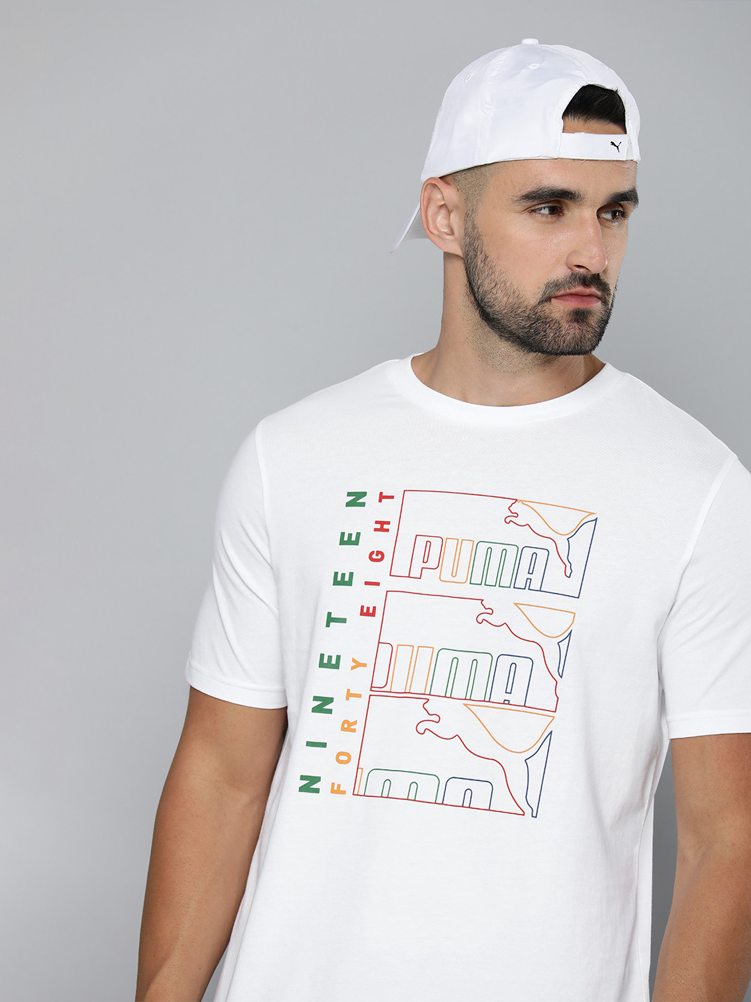 Puma Men Graphics Triple No.1 Logo Pure Cotton T-shirt