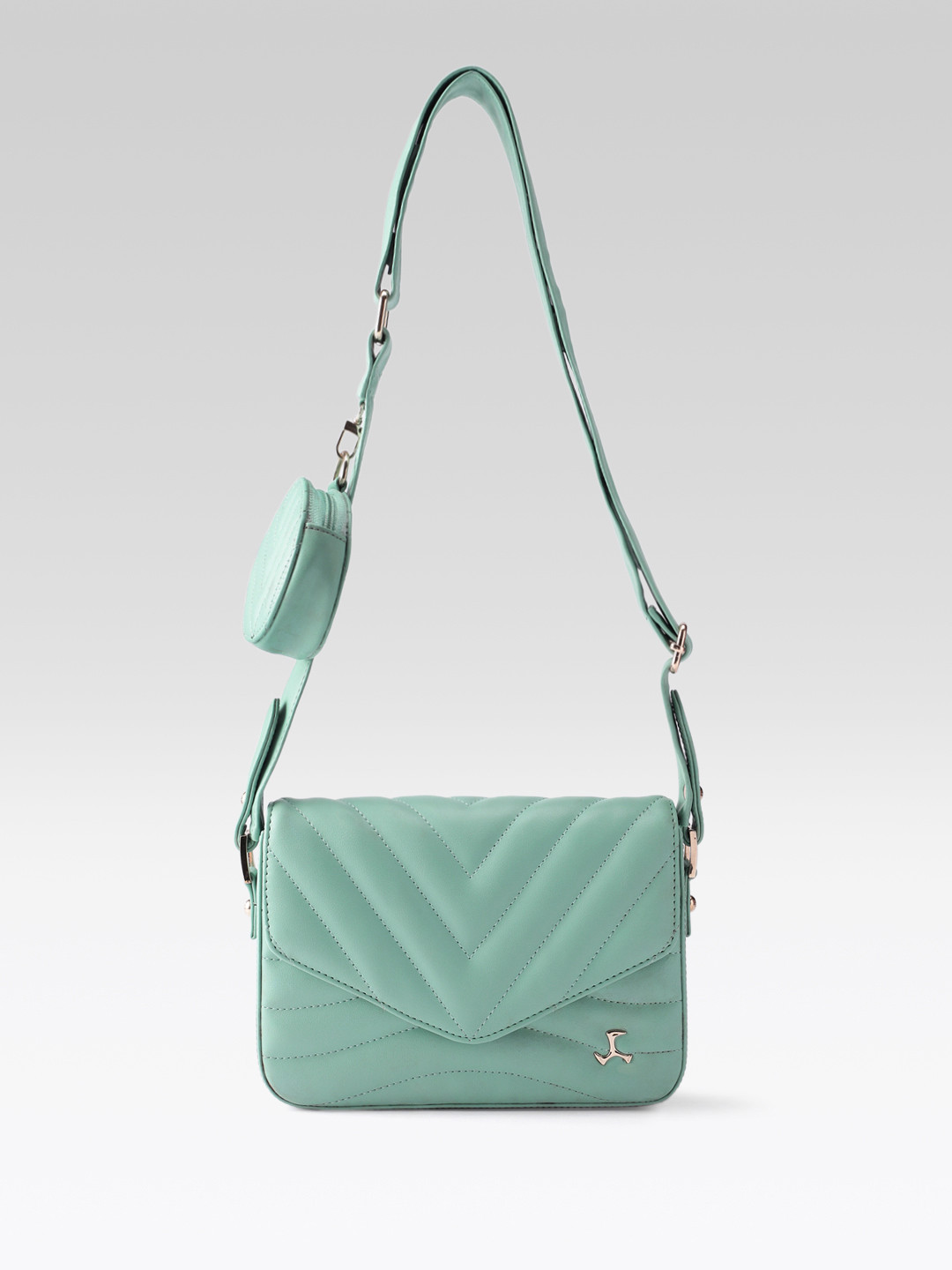 Mochi Structured Sling Bag with Quilted With Coin Pocket