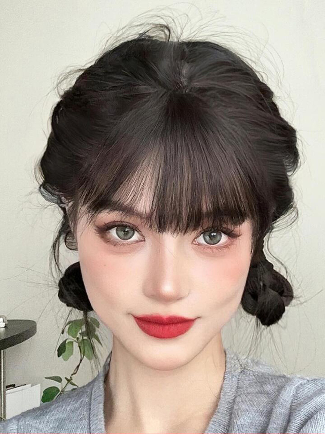 Krelin Short Bangs Clip On Hair Extension - Black