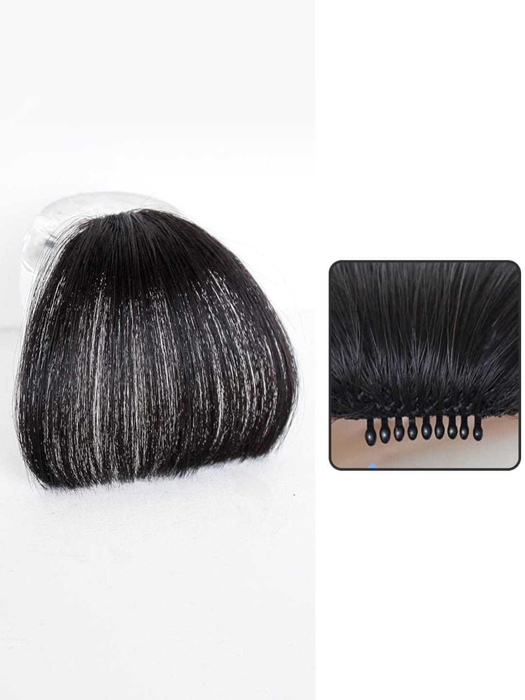Krelin Short Bangs Clip On Hair Extension - Black 07