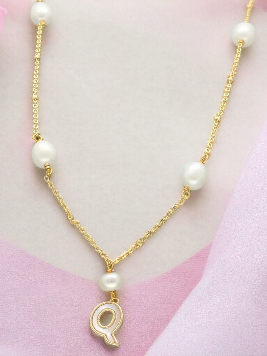 Sri Jagdamba Pearls Dealer Gold-Plated Beaded Chain