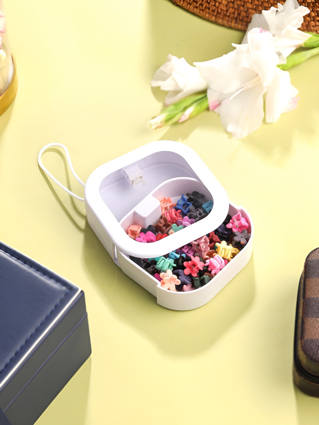 Yellow Chimes White Regular Jewellery Organiser Organisers