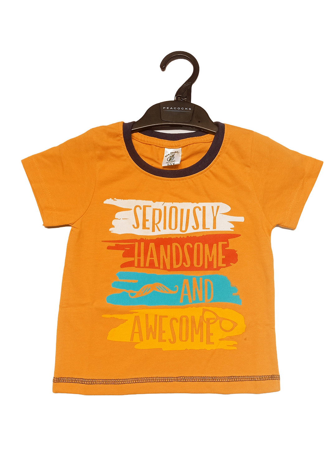 BAESD Boys Typography Printed Cottpon T-shirt