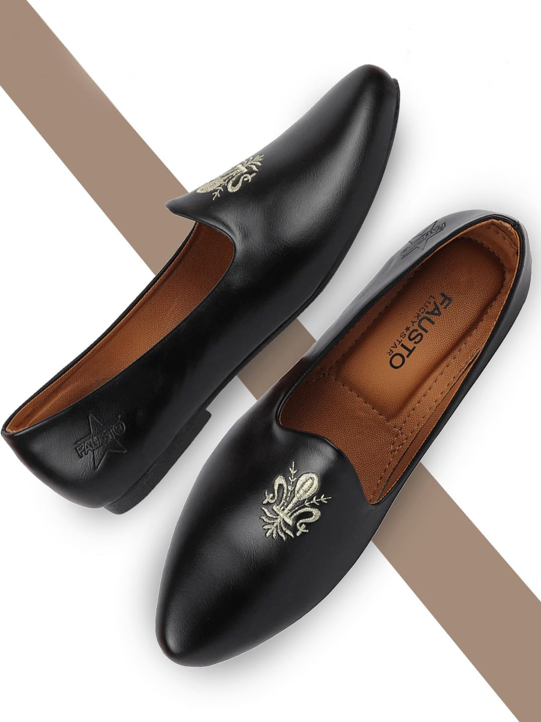 FAUSTO Boys Pointed Toe Lightweight Mojaris