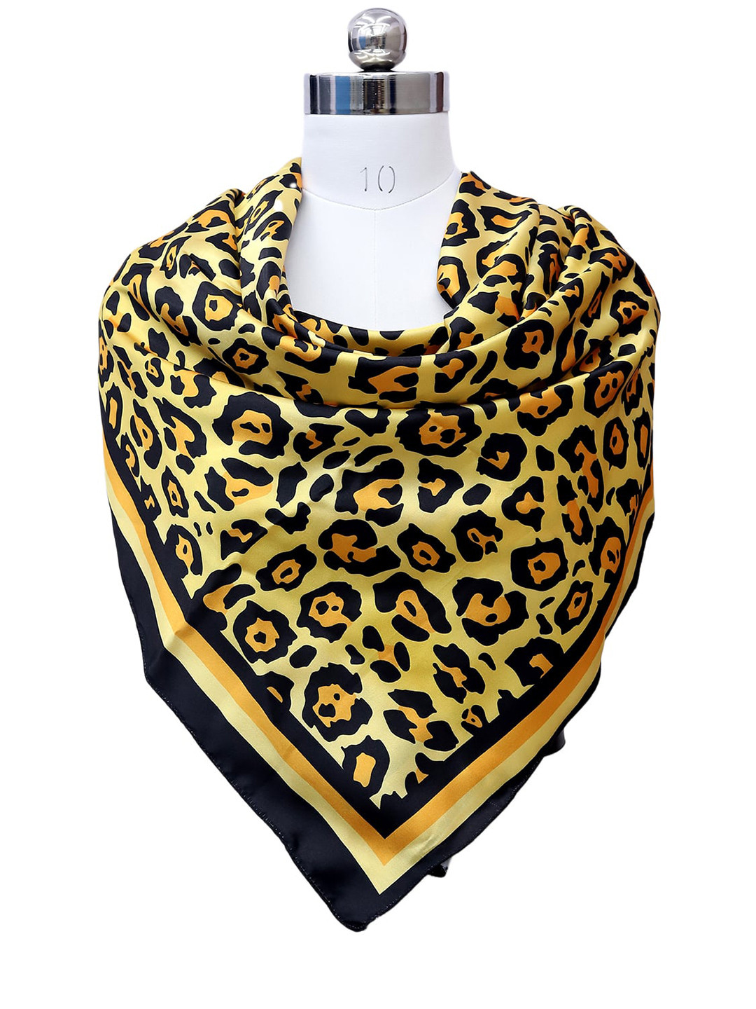 Leeza Store Animal Printed Satin Scarf