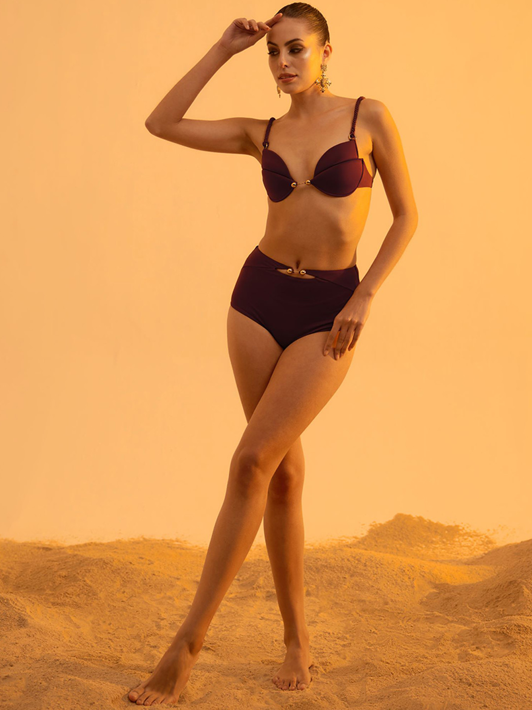 Tizzi Folium Petal Shaped Swim Bikini Set