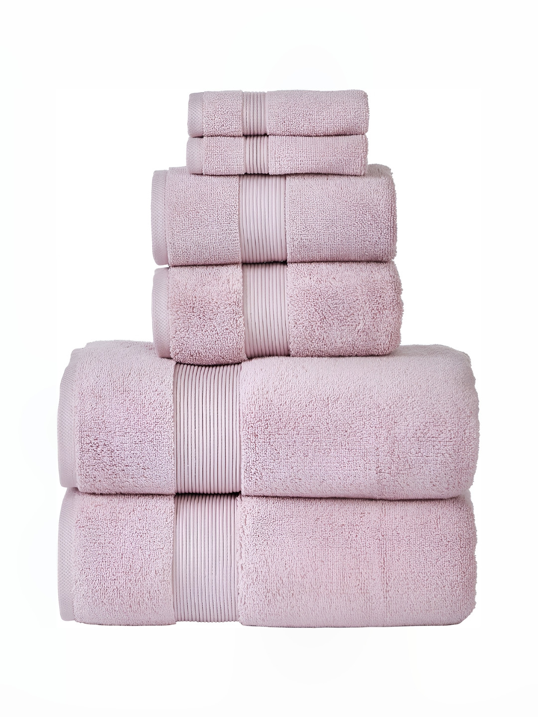SENSES Mauve 6 Pcs Cotton Towel Set