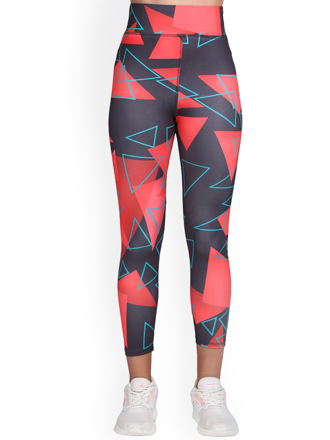 BAESD Women Geometric Printed Ankle Length Training Tights