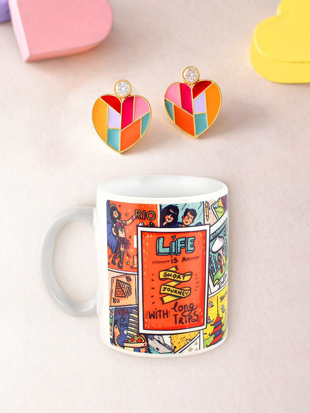 Voylla White 2 Pieces Valentine's Day Gift Set