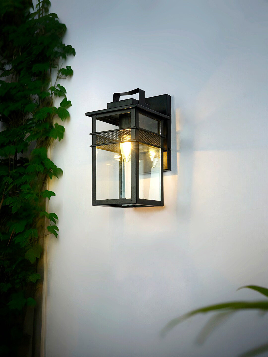 Fos Lighting Black Round-Conical Outdoor Lamp