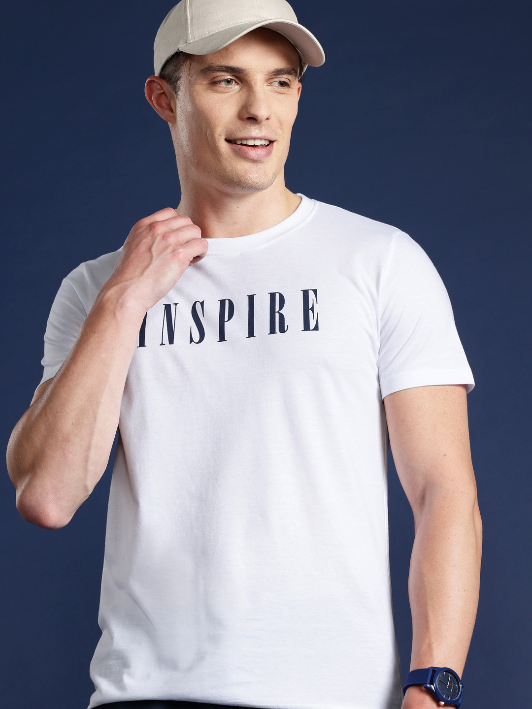 Mast & Harbour Men Typography Printed T-shirt
