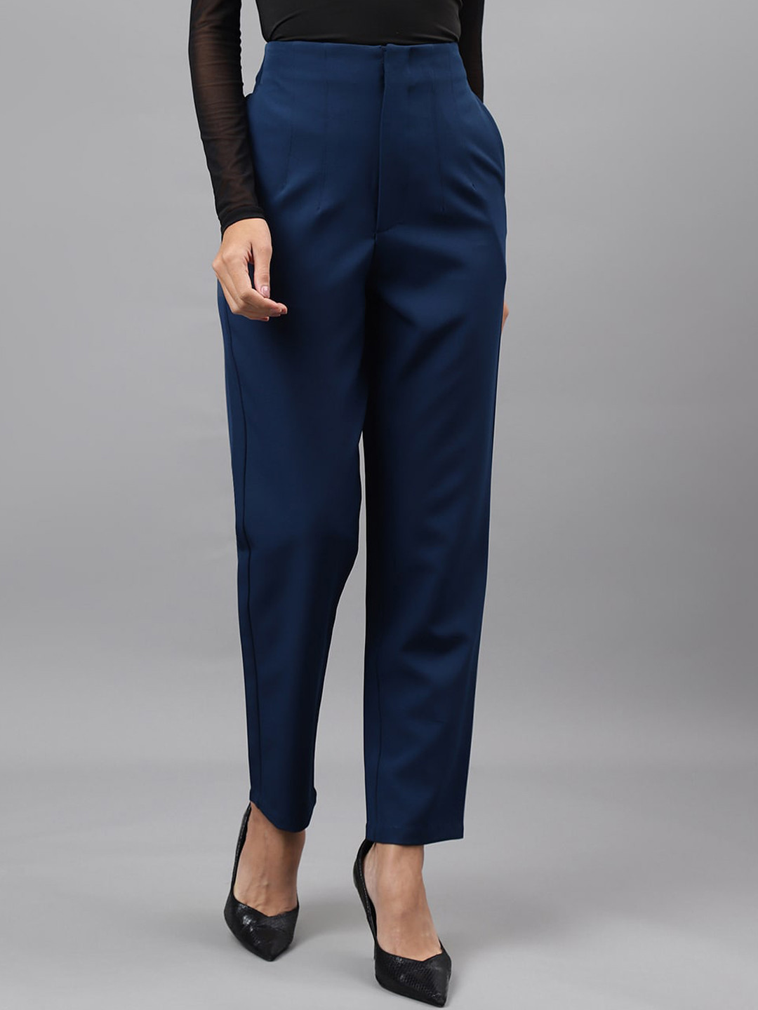 Latin Quarters Women Relaxed Slim Fit Easy Wash Trousers