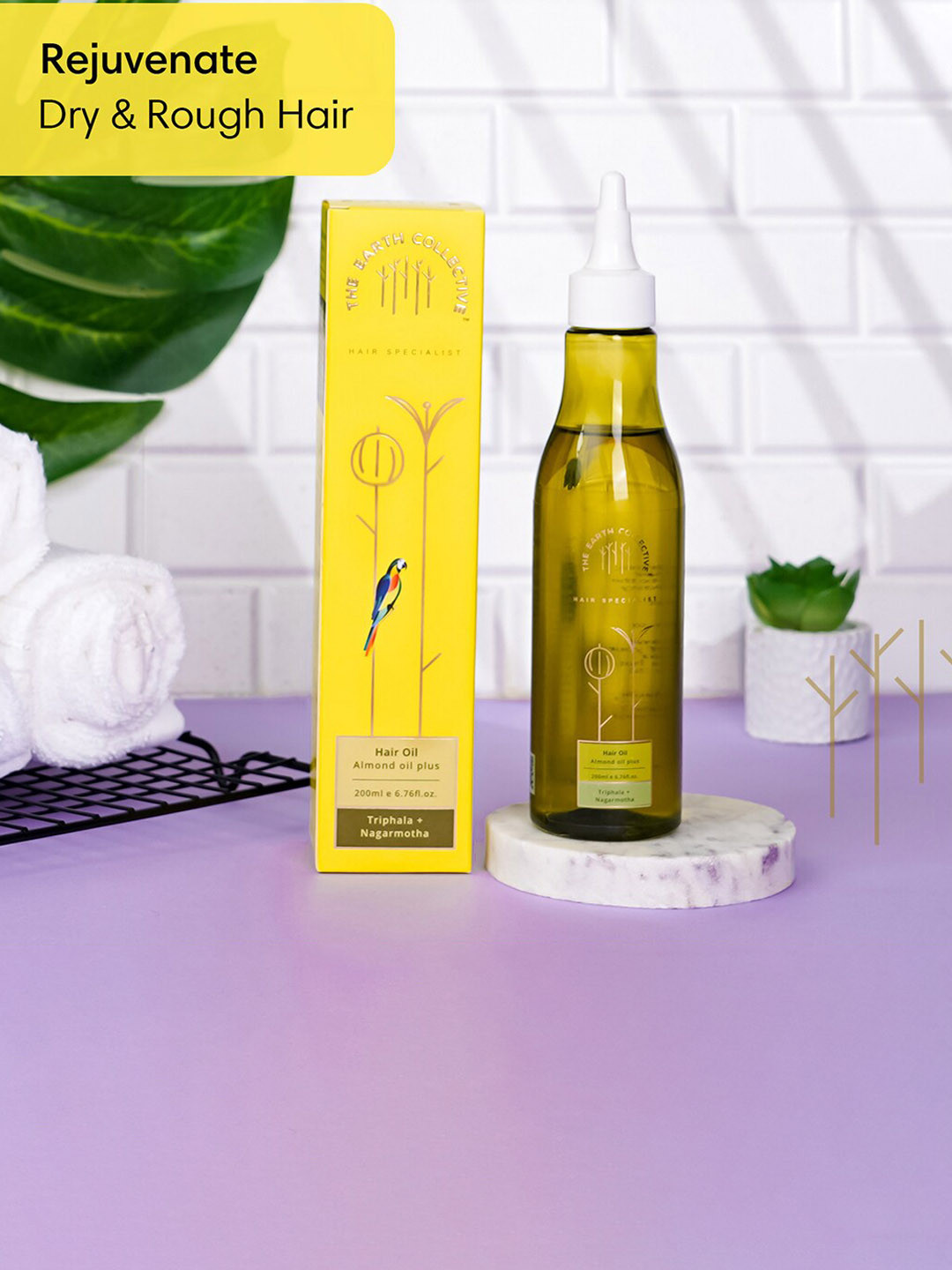 The Earth Collective Hair Oil Almond Oil Plus With Triphala - 200ml