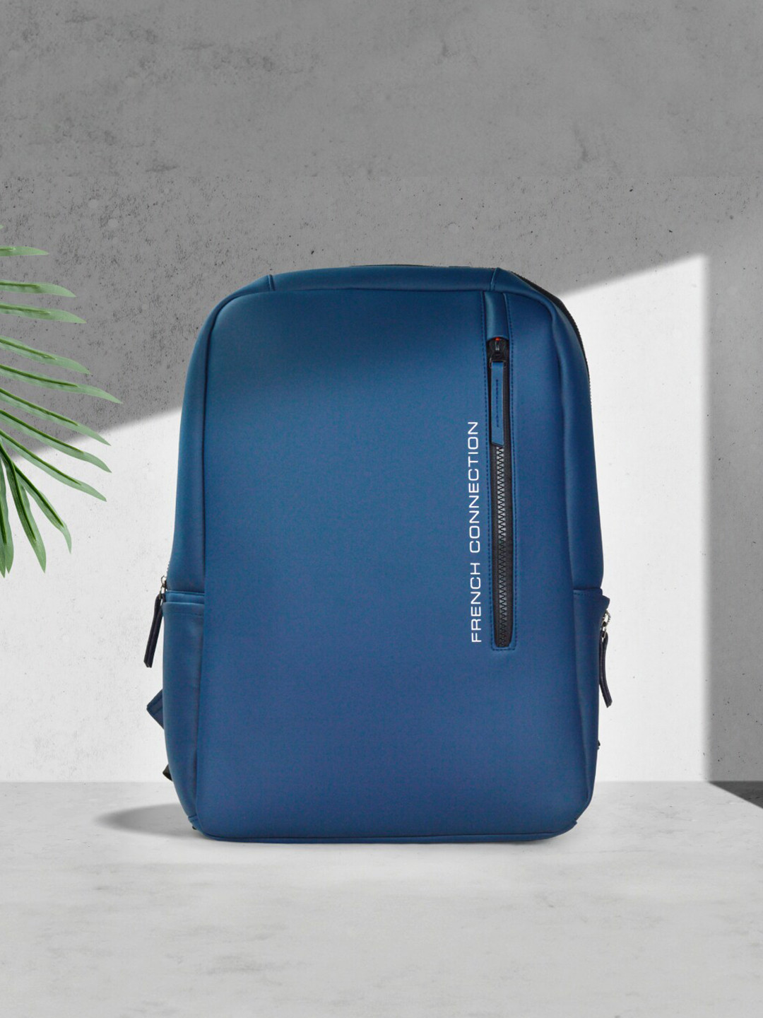 French Connection Unisex Brand Logo Printed Backpack - Up to 15 inch Laptop