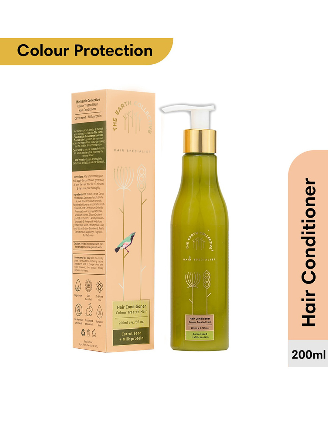 The Earth Collective Hair Conditioner for Color Treated Hair - 200 ml